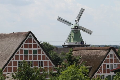 Mühle Hollern-Twielenfleth, Fachwerkhäuser