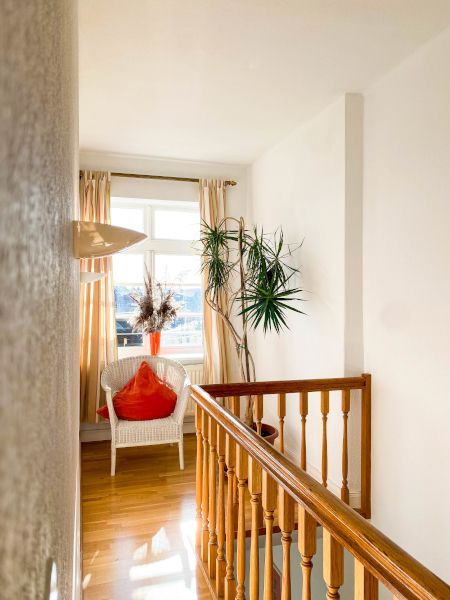 Sitzecke über der Treppe Ferienwohnung 1 Traumzeit