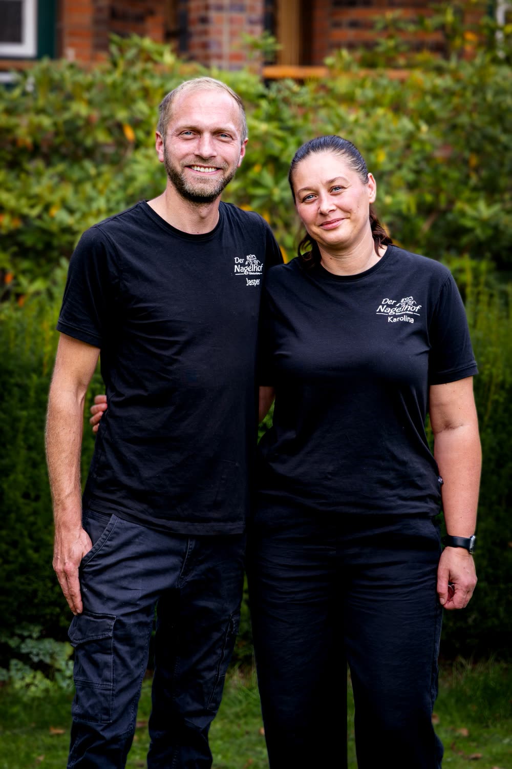 Jasper und Karolina, die Gastgeber auf dem Nagelhof